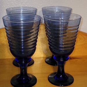 Set of 4 Libbey Goblets